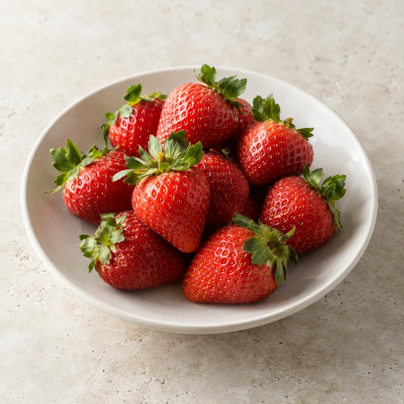 Illustration of strawberries raw