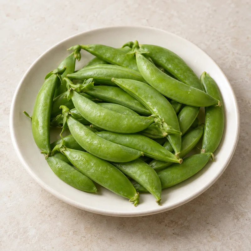 Illustration of peas sugar snap raw