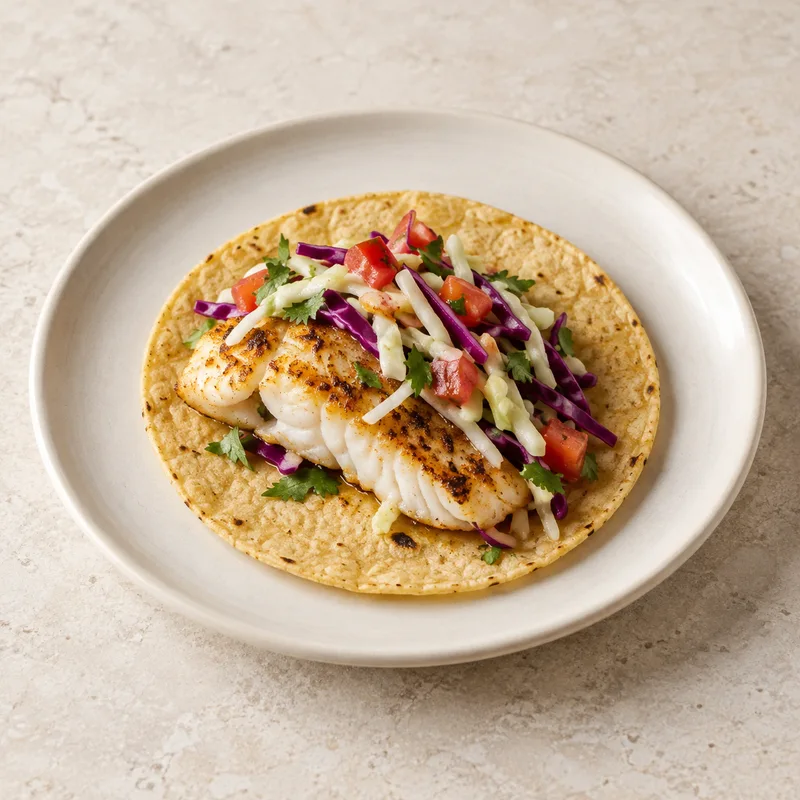 Illustration of taco fish