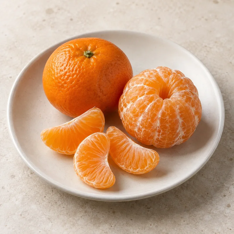 Illustration of tangerines fresh