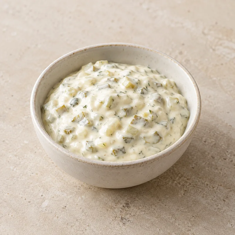 Illustration of sauce tartar ready to serve
