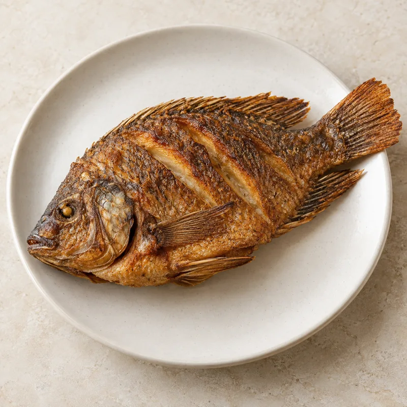 Illustration of tilapia fried