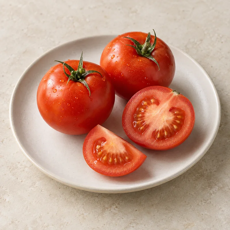 Illustration of tomatoes red ripe raw year round average