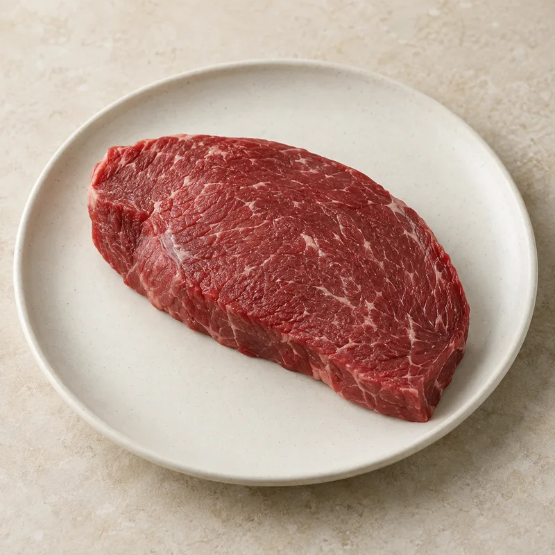 Illustration of beef top sirloin steak separable lean only trimmed to 1 8 fat choice raw