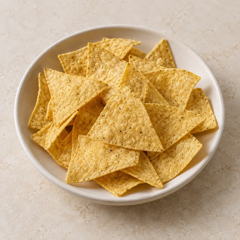 Illustration of snacks tortilla chips low fat unsalted