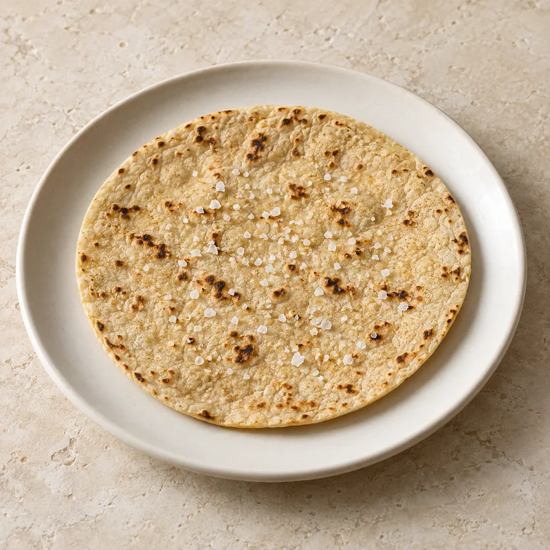 Illustration of tortilla with salt
