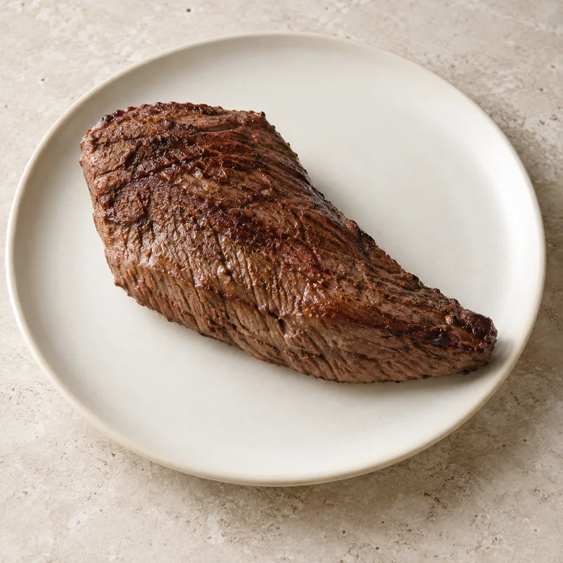 Illustration of beef loin bottom sirloin butt tri tip steak separable lean and fat trimmed to 0 fat all grades cooked broiled