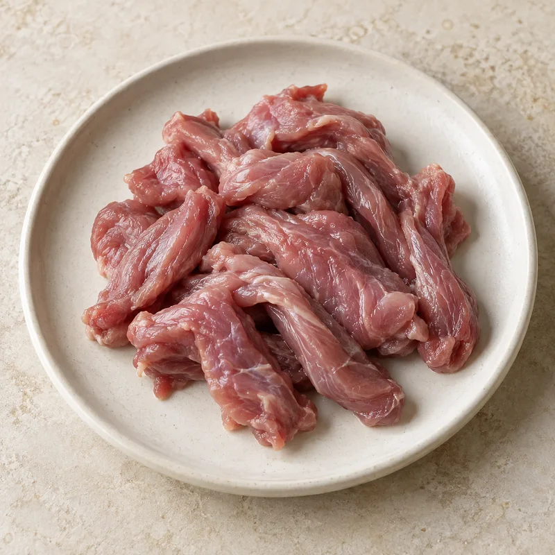 Illustration of turkey whole neck meat only raw