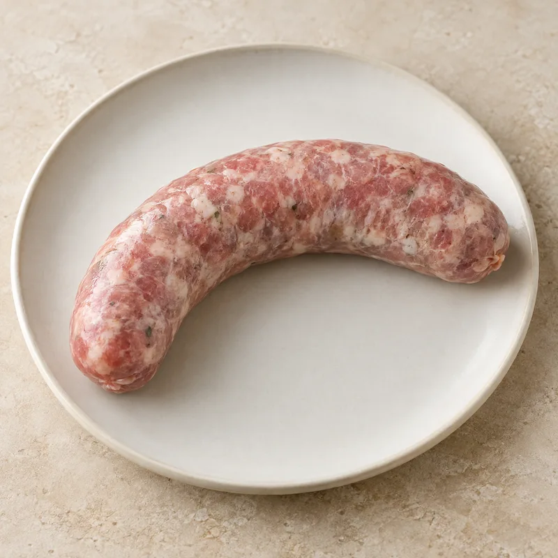 Illustration of sausage turkey fresh raw