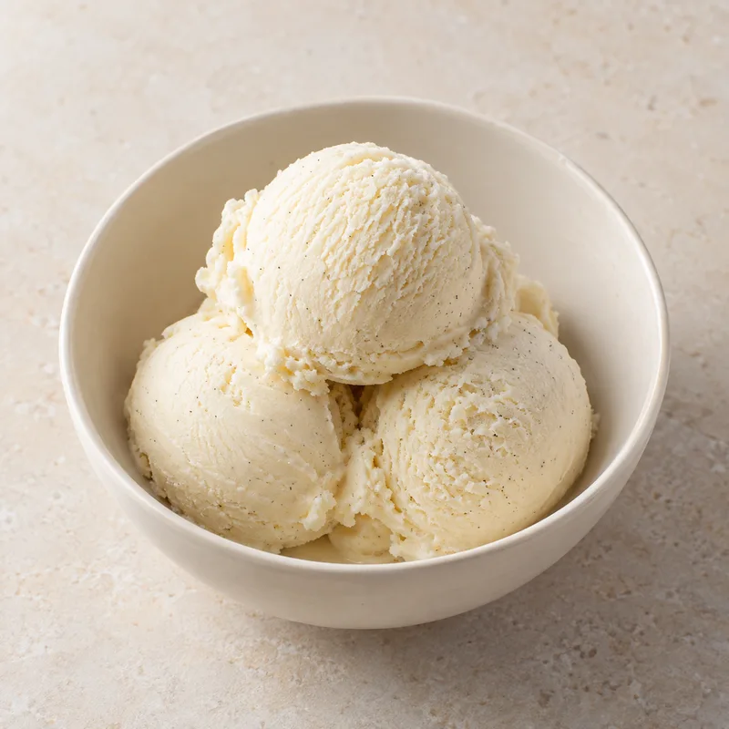 Illustration of ice creams vanilla