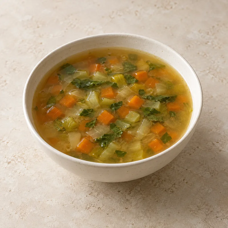 Illustration of soup vegetable soup condensed low sodium prepared with equal volume water