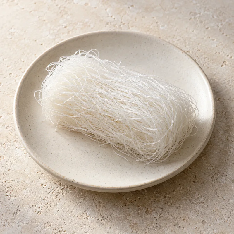 Illustration of vermicelli made from soy