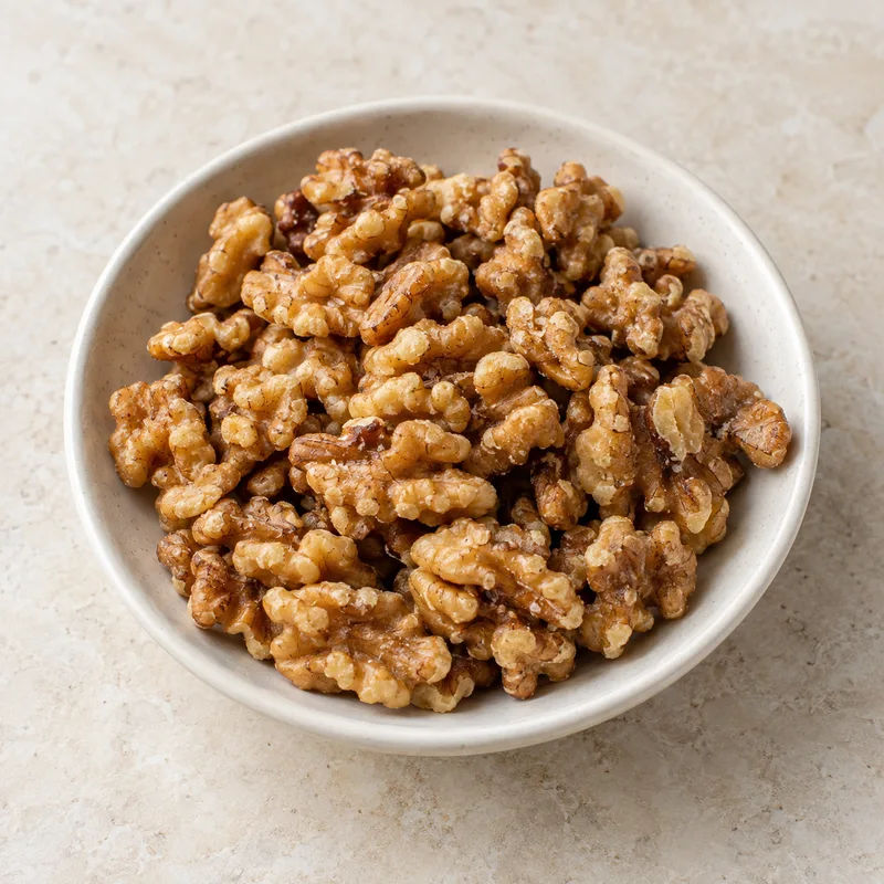 Illustration of nuts walnuts dry roasted with salt added