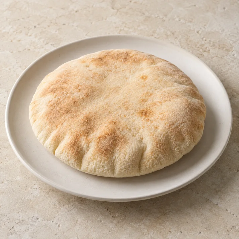 Illustration of bread pita white enriched