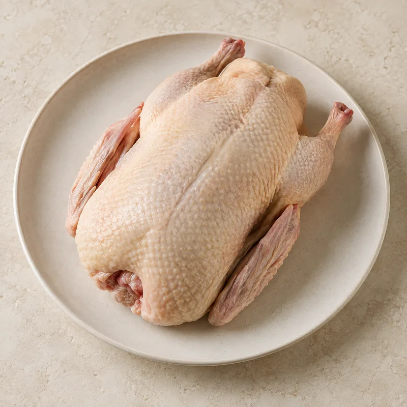 Illustration of duck whole raw