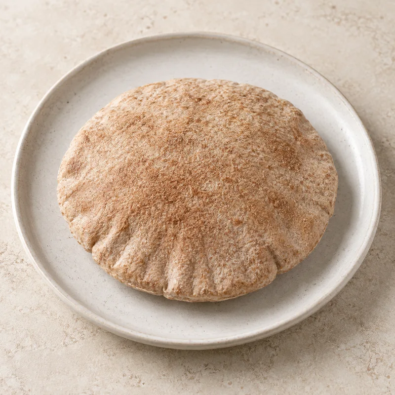Illustration of bread pita whole wheat
