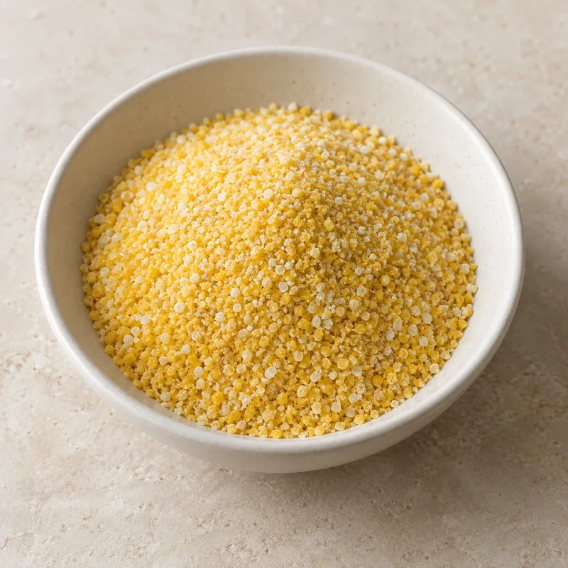 Illustration of cereals corn grits yellow regular and quick unenriched dry