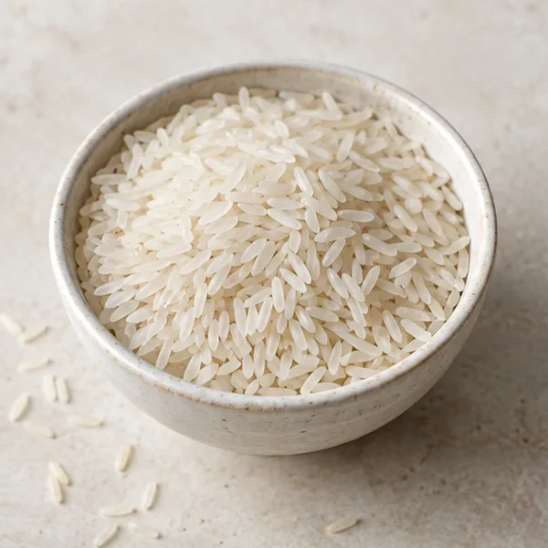 Illustration of uncooked white rice