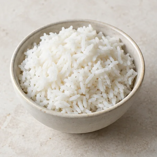 Illustration of cooked white rice