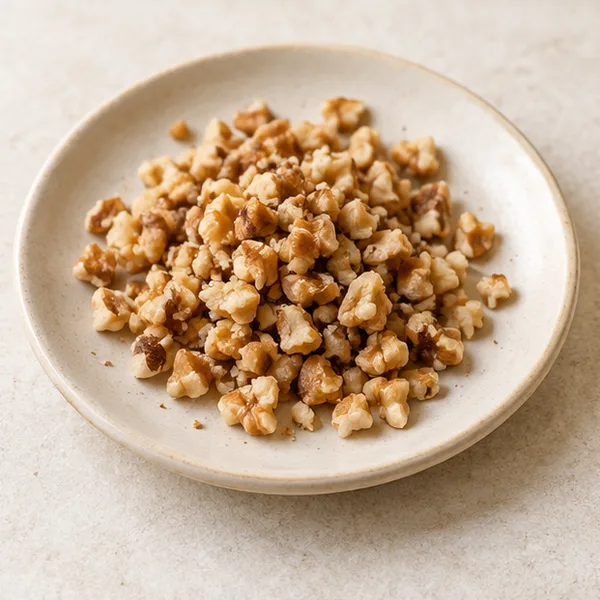 Illustration of chopped walnuts