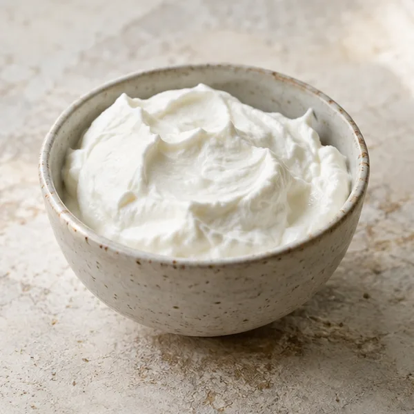 Illustration of thick plain Greek yoghurt